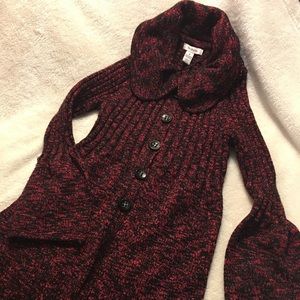 Style and Co button front women’s sweater